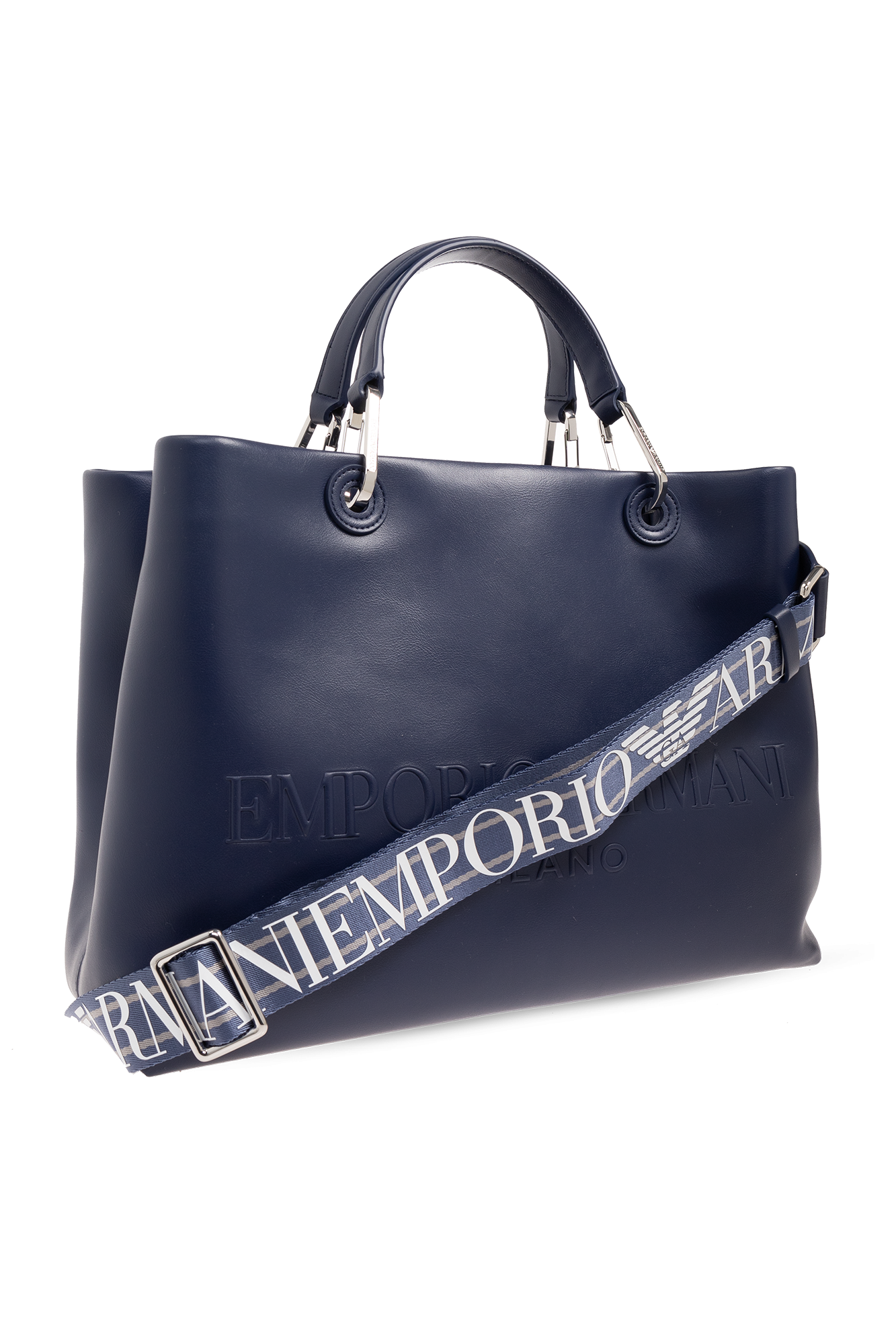 EMPORIO ARMANI outlet tote bag navy